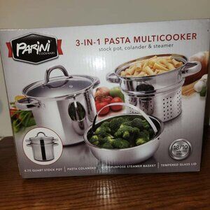 PARINI 3 IN 1 PASTA MULTICOOKER, 4.75 QT., BRAND NEW IN THE BOX